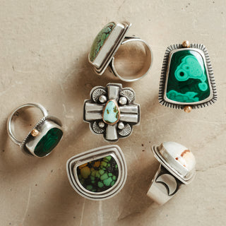 Malachite Ring II- Size 9.25