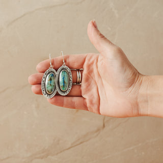 Rising Earrings- Azurite