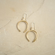 Load image into Gallery viewer, Plain Luck Earrings- Brass
