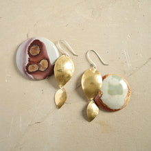 Load image into Gallery viewer, Falling Leaves Earrings- Brass
