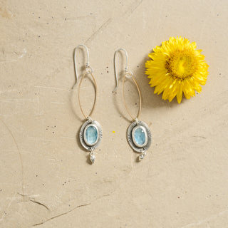 Gaea Earrings- Aquamarine
