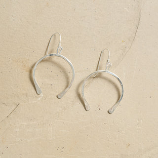 Plain Luck Earrings- Brass or Silver