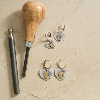 To The Moon Huggie Hoop Earrings