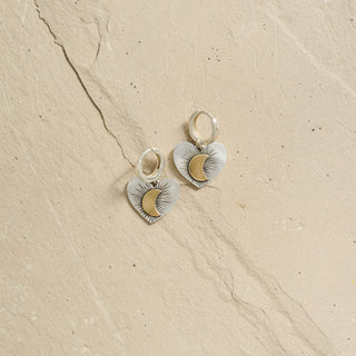 To The Moon Huggie Hoop Earrings