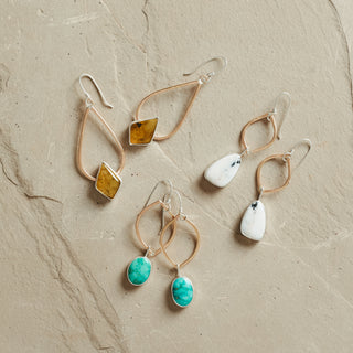 Venus Earrings- White Buffalo