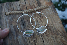 Load image into Gallery viewer, Montana Hoops- Royston Ribbon Turquoise
