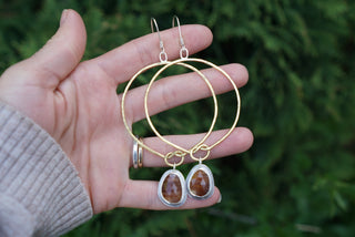 Ties that Bind Earrings- Rutile Quartz