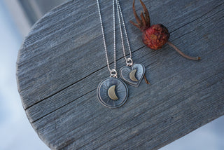 To The Moon Necklace- Round