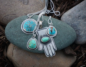 Calamity Necklace- Green Turquoise