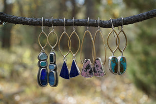 Venus Earrings- Stacked Stones