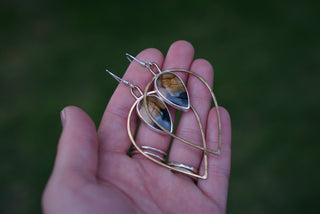 Upland Earrings- Picasso Jasper