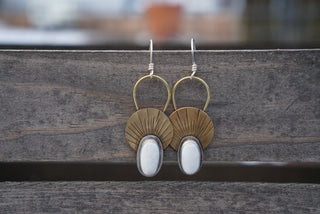 First Light Brass Earrings