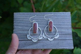 A Burst of Light Hoops- Cherry Creek Jasper