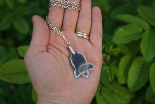 Blossom Necklace- Royston Ribbon Turquoise