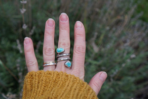 Spiral Ring- Turquoise Size 5