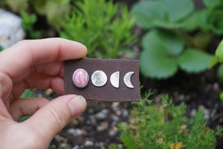 La Luna Post Set-Rhodochrosite- Made To Order