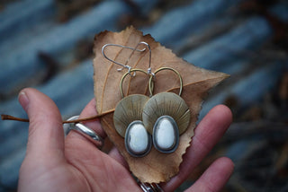 First Light Brass Earrings