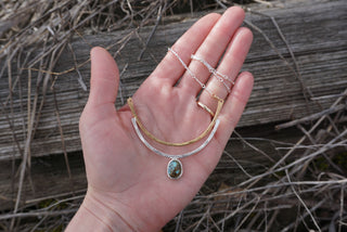 Cascade Necklace-Blue Compass Turquoise