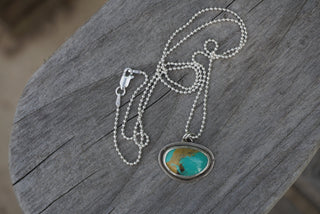 Calamity Necklace- Green Turquoise