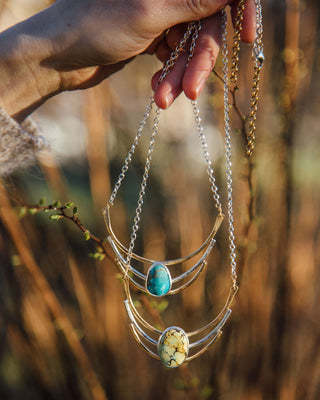 Cascade Necklace- Blue Turquoise