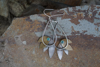 Bird of Paradise Earrings- Chrysoprase