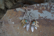 Load image into Gallery viewer, Bird of Paradise Earrings- Chrysoprase
