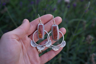 A Burst of Light Hoops- Cherry Creek Jasper