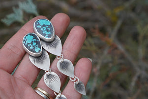 FOR SAMANTHA Autumn Post Earrings- Turquoise