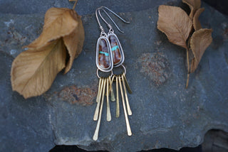 Be Free Convertible Fringe Earrings- Royston Ribbon