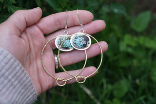 Ties that Bind Earrings- Turquoise