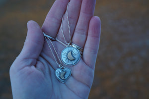 To The Moon Necklace- Round