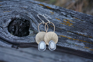 First Light Brass Earrings