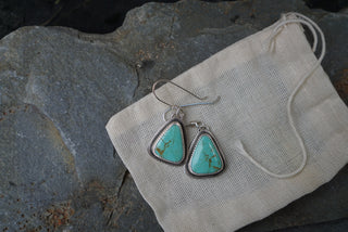 Essential Earrings- Green Kingman Turquoise