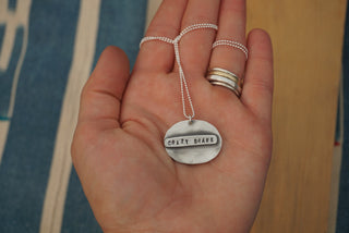 Mantra Necklace- “Crazy Brave“