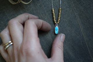 Zellie Necklace- Blue Turquoise