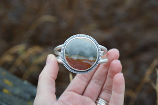 Horizon Cuff- Landscape Jasper