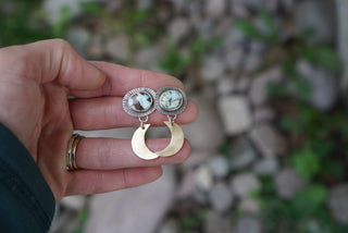 Desert Moon Posts-Lavender Turquoise