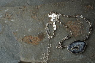 Festival Choker- Black Geode