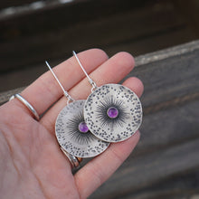 Load image into Gallery viewer, Guiding Star Earrings- Amethyst
