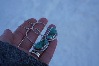 Utah Earrings- Kingman Turquoise