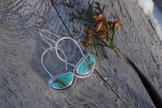 Utah Earrings- Kingman Turquoise