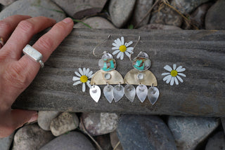 Great West Earrings- Royston Turquoise