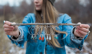 Plain Jane Hoops- Fox Turquoise