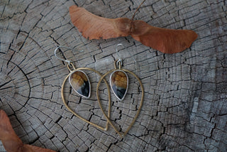 Upland Earrings- Picasso Jasper