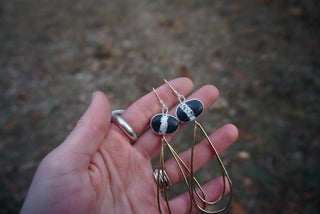 Petal Earrings- White Buffalo