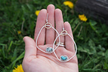 Load image into Gallery viewer, River Bottom Hoops- Carlin Turquoise
