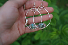 Load image into Gallery viewer, River Bottom Hoops- Carlin Turquoise
