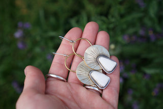 First Light Brass Earrings