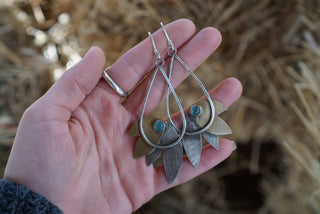 Bird of Paradise Earrings- Chrysoprase