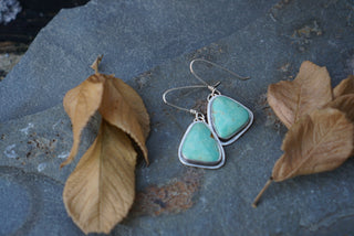 Essential Earrings- Green Kingman Turquoise